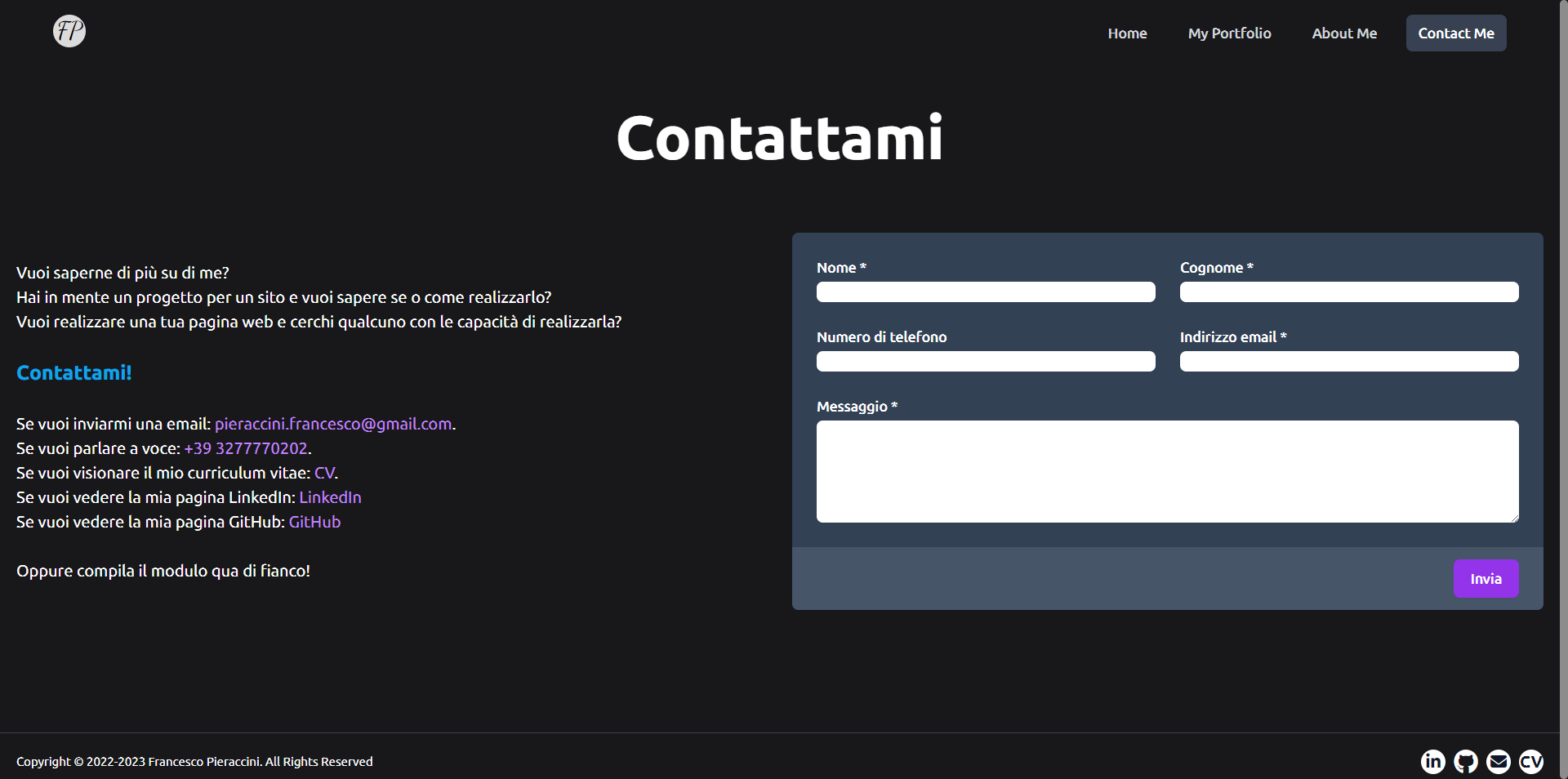 Screenshot del progetto FP.IT 1.0